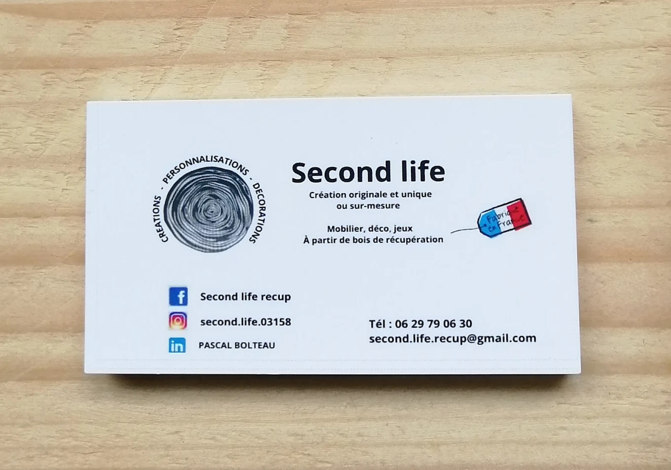Second Life — carte de visite Pascal Bolteau